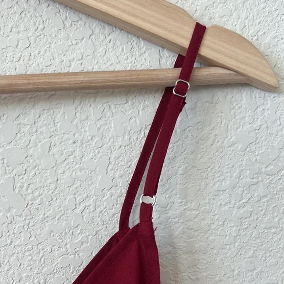 Lily White Burgundy Handkerchief Dress - Picture 4 of 5